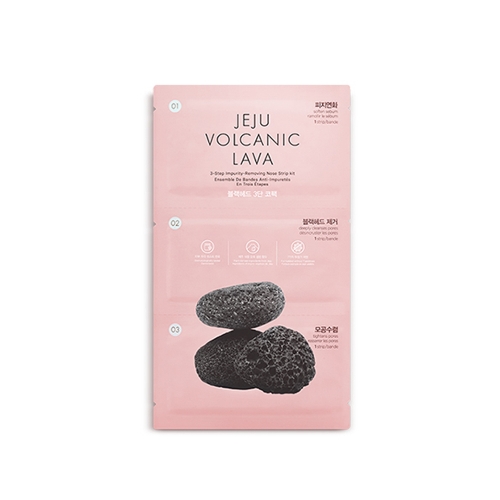 THE FACE SHOP Jeju Volcanic Lava 3-Step Impurity-Removing Nose Strip 1ea