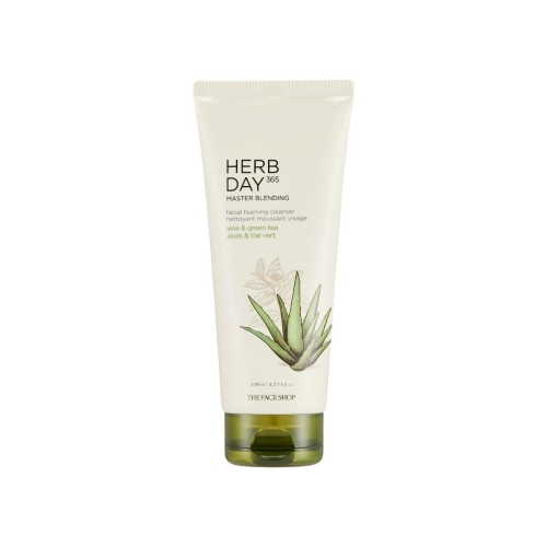 THE FACE SHOP Herb Day 365 Master Blending Foaming Cleanser Aloe & Green Tea 170ml