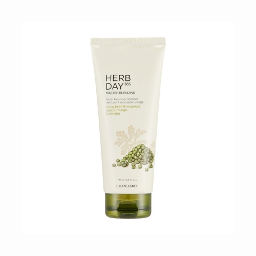 THE FACE SHOP Herb Day 365 Master Blending Foaming Cleanser Mungbean & Mugwort 170ml