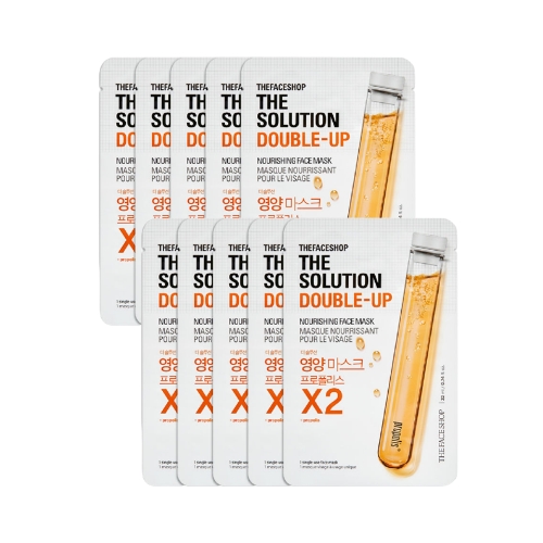 THE FACE SHOP The Solution Double-up Nourishing Face Mask 20mL*10EA