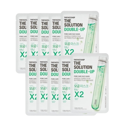 THE FACE SHOP The Solution Double-up Pore Care Face Mask 20mL*10EA