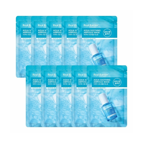 Real Barrier Aqua Soothing Ampoule Mask Sheet 10P