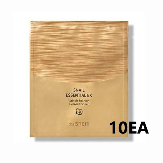 THE SAEM SNAIL ESSENTIAL EX Wrinkle Solution Gel Mask Sheet 28g*10EA