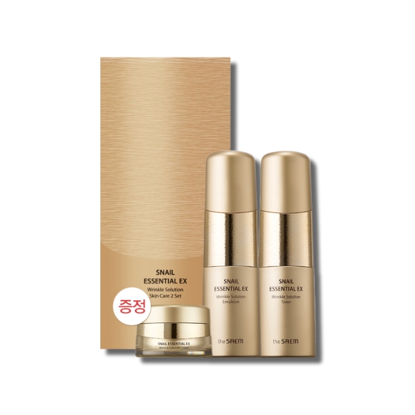 THE SAEM Snail Essential EX Wrinkle Solution Skin Care 2 Set