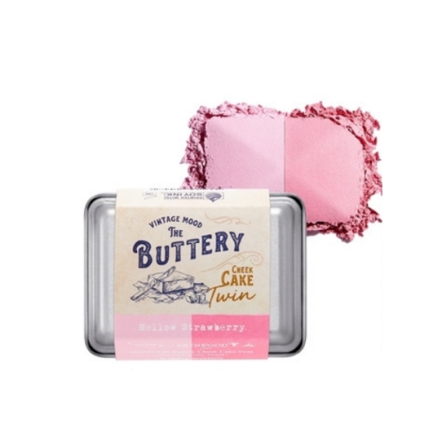 SKINFOOD Buttery Cheek Cake Twin 9.5g (01 MELLOW STRAWBERRY)