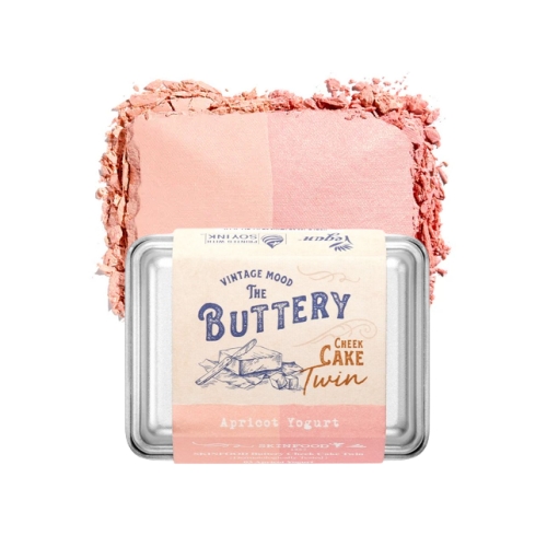 SKINFOOD Buttery Cheek Cake Twin 9.5g (03 APRICOT YOGURT)