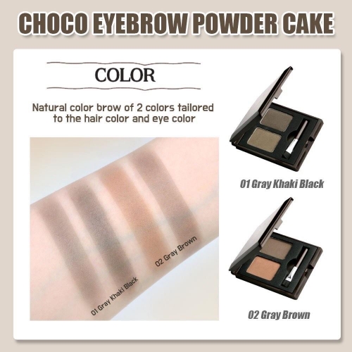 SKINFOOD Choco Eyebrow Powder Cake 1.3g*2 (2color)