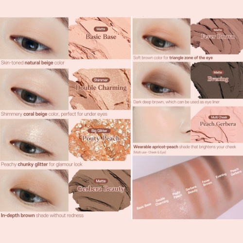 ETUDE Play Tone Eye Palette #Nude Milk Tea (0.7 g