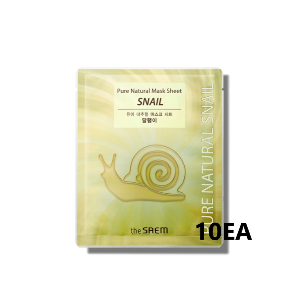 THE SAEM Pure Natural Mask Sheet [Snail] 10EA