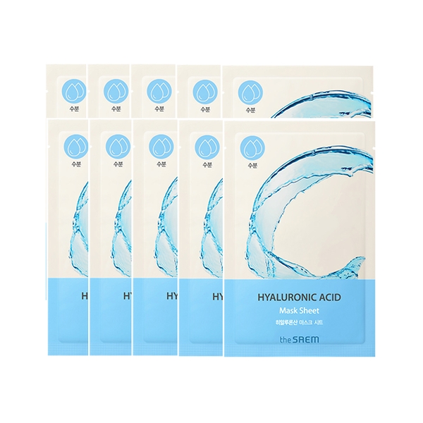 THE SAEM Bio Solution Hyaluronic Acid Mask 10EA