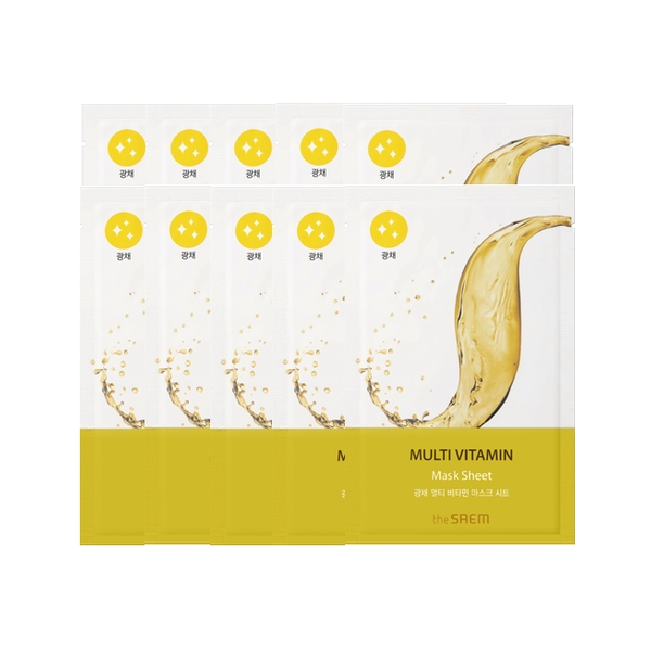 THE SAEM Bio Solution Radiance Multi Vitamin Mask 10EA