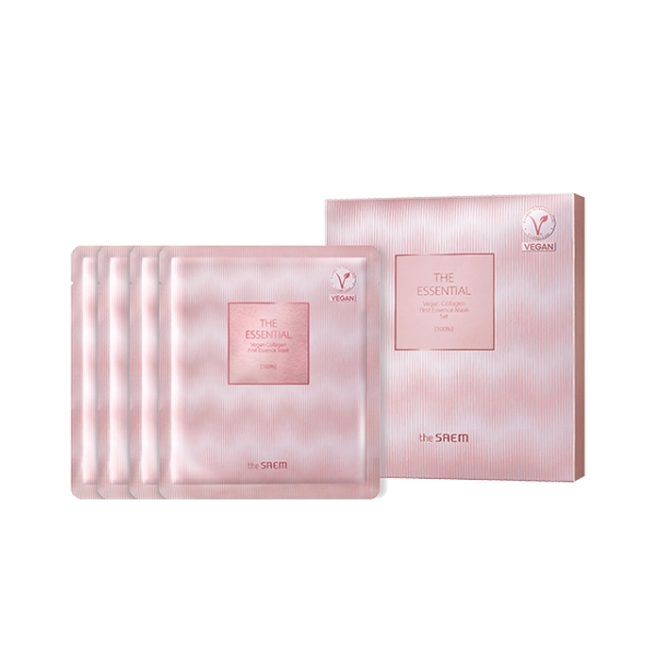 THE SAEM the Essential Vegan Collagen First Essence Mask 5EA