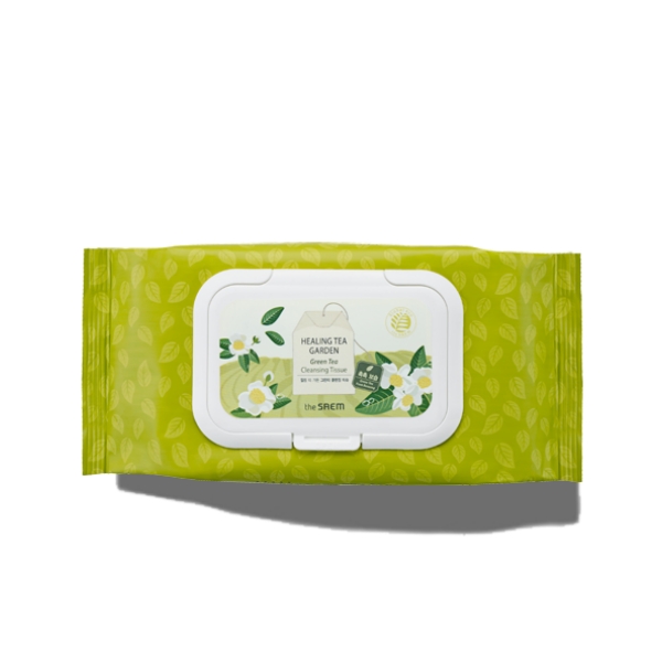 THE SAEM Healing Tea Garden Green Tea Cleansing Tissue 60EA