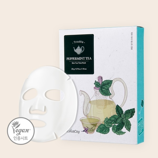 Elishacoy Skin Tea Time Mask Peppermint Tea 20g*10ea