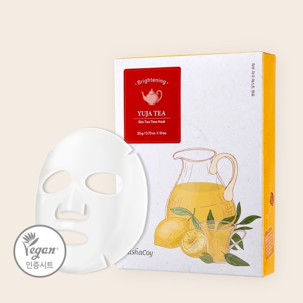 Elishacoy Skin Tea Time Mask Yuja Tea 20g*10ea