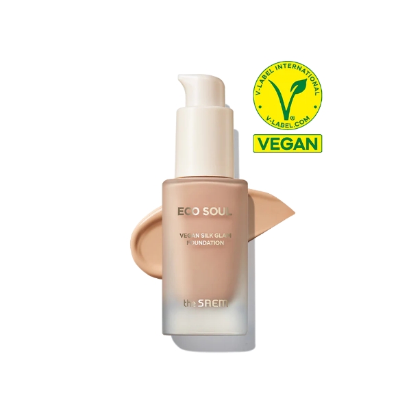 THE SAEM Eco Soul Vegan Silk Glam Foundation 30ml (3colors)