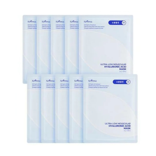 Isntree Ultra-Low Molecular Hyaluronic Acid Mask 10ea