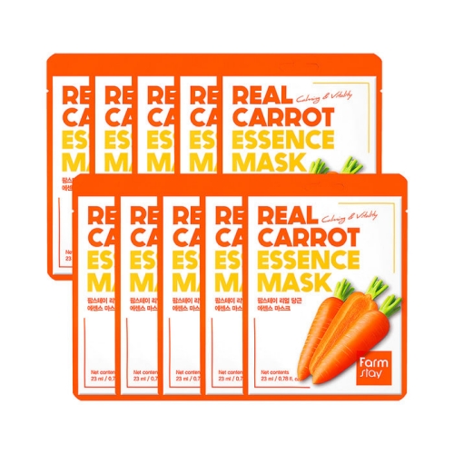 Farmstay Real Carrot Essence Mask 23ml*10EA