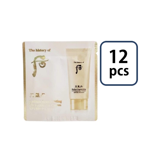 The Whoo Cheongidan Radiant Regenerating UV Protection Cream Sachet 1ml*12pcs