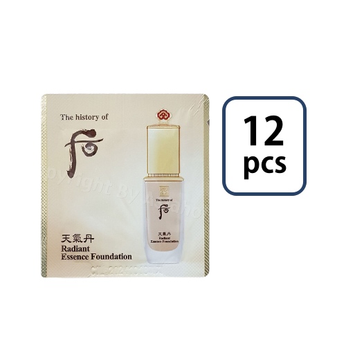 The Whoo Cheongidan Radiant Essence Foundation #21 Sachet 1ml*12pcs