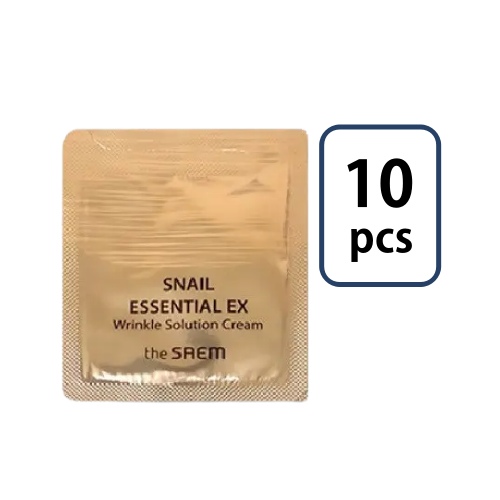 The Saem SNAIL ESSENTIAL EX Wrinkle Solution Cream 1.5ml*10ea