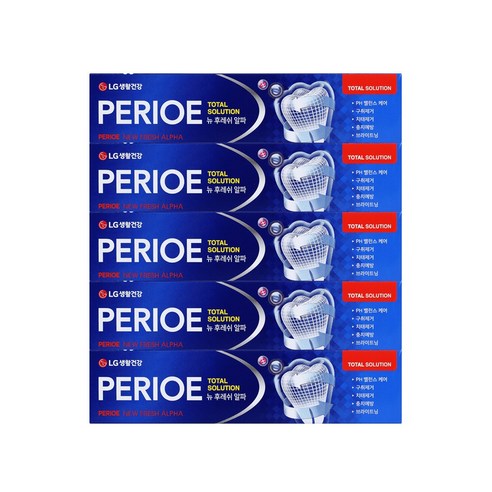 LG Perio New Fresh Alpha Toothpaste 5ea