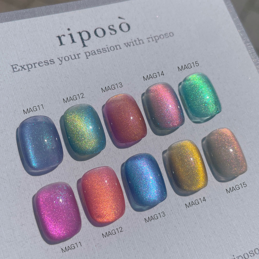 Riposo Two Tone Magnet Gel 10Colors Set