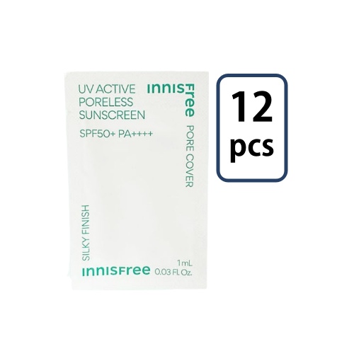 Innisfree UV Active Poreless Sunscreen SPF50+ PA++++ 1ml *12ea