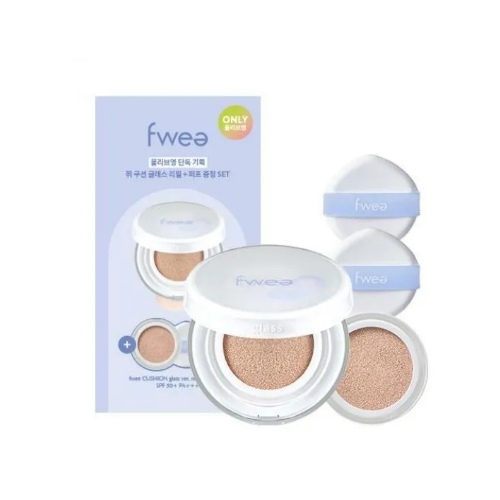 [Clearance] Fwee Cushion Glass Refill Set #03 NATURAL GLASS 15g*2ea