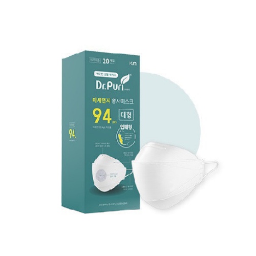 [Clearance] Dr. Puri KF94 Fine Dust Yellow Dust Mask 20 Sheets (M Size)