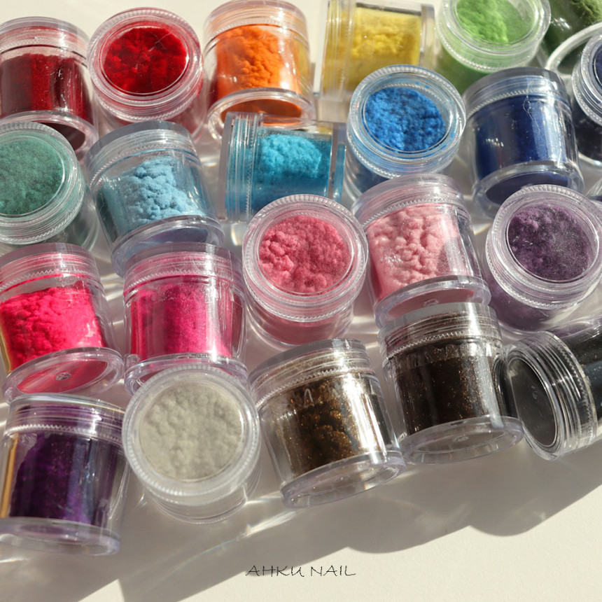 AHKU Velvet Color Powder 24colors Set