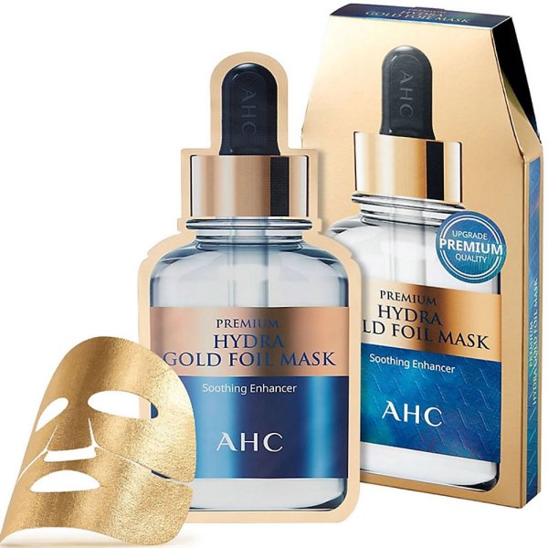 AHC Premium Hydra Gold Foil Mask 5pcs