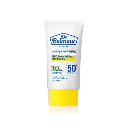 Dr.Belmeur Uv Derma Zinc 100 Mineral Suncream 50ml