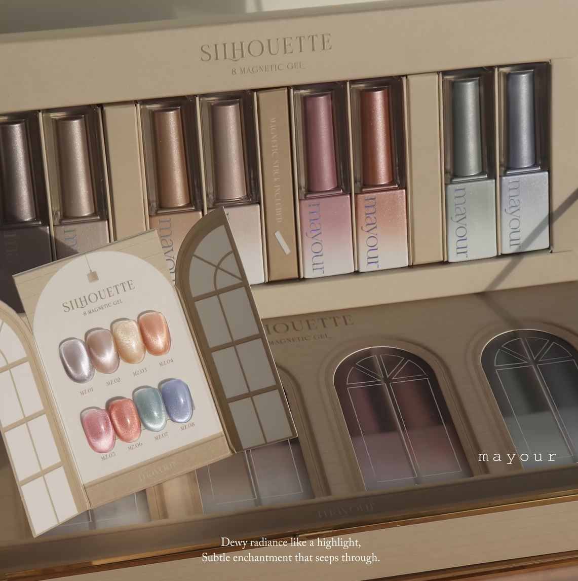 Mayour Silhouette Magnet Gel 8colors Set
