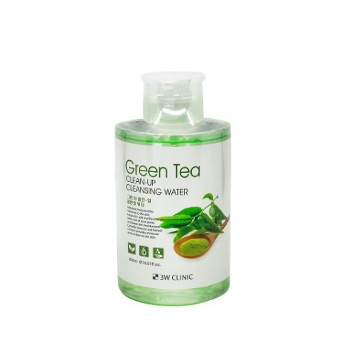 3W Clinic Green Tea Clean-Up Cleansing Water 500ml