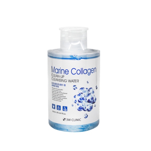 3W Clinic Marine Collagen Clean-Up Cleansing Water 500ml