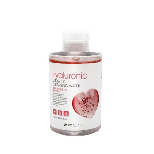 3W Clinic Hyaluronic Clean-Up Cleansing Water 500ml