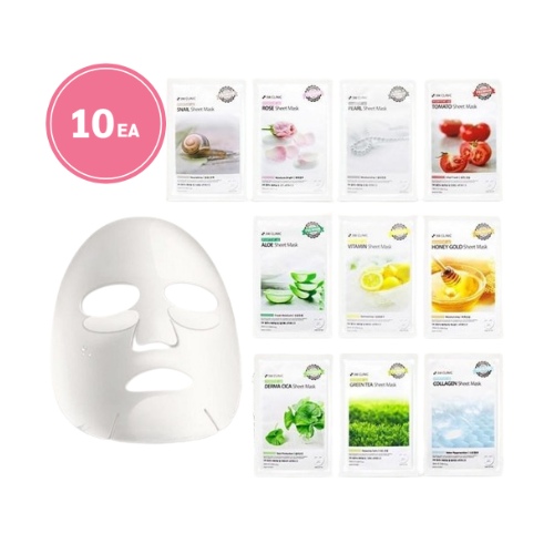 3W Clinic Essential Up Sheet Mask 25ml*10ea (6Type)