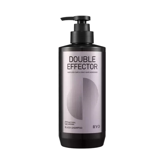 Ryo Double Effector Black Shampoo 543ml (02 Natural Brown)