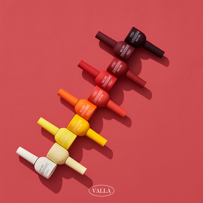 VALLA Solid Yellow-Red 10Colors Set