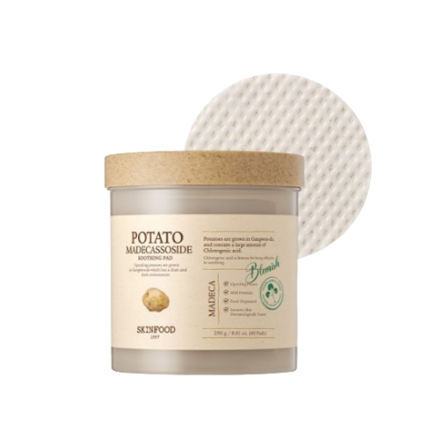 SKINFOOD Potato Madecassoside Soothing Pad 60P 