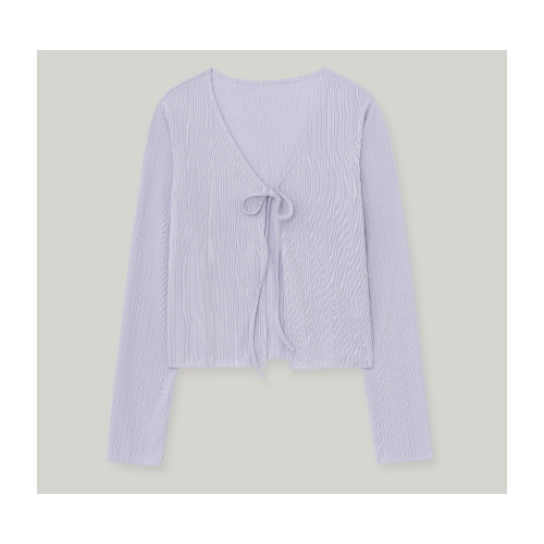 ARCHIVE JTOU Pleated Ribbon Cardigan