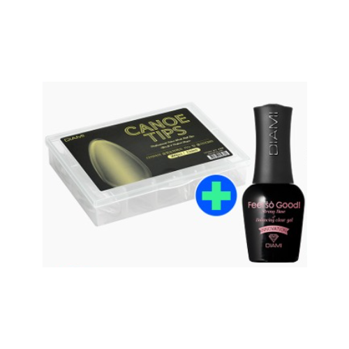 Diami Canoe Tips clear+Feel So Good base & Clear Gel 14ml