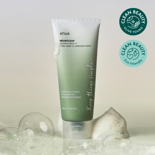 Anua Heartleaf Quercetinol Pore Deep Cleansing Foam 150mL