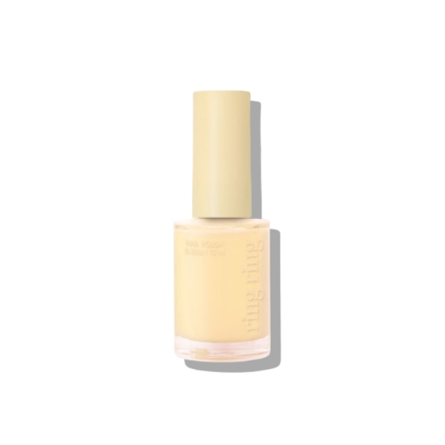 DAISO ring ring Pastel Nail 10ml #Vanilla Yellow