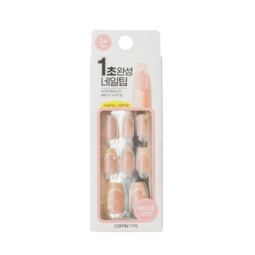 DAISO ring ring Coffin Art Nail Tip 24pcs #1