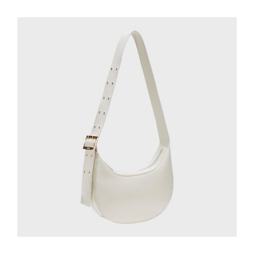 Round Belt Strap Bag in O/White VX1SG511