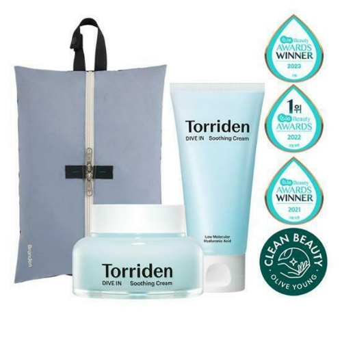 [BRANDEN EDITION] Torriden Dive Hyaluronic Acid In Soothing Cream 100ml Double Pack