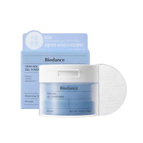 BIODANCE Hydro Cera-Nol Gel Toner Pads 60P