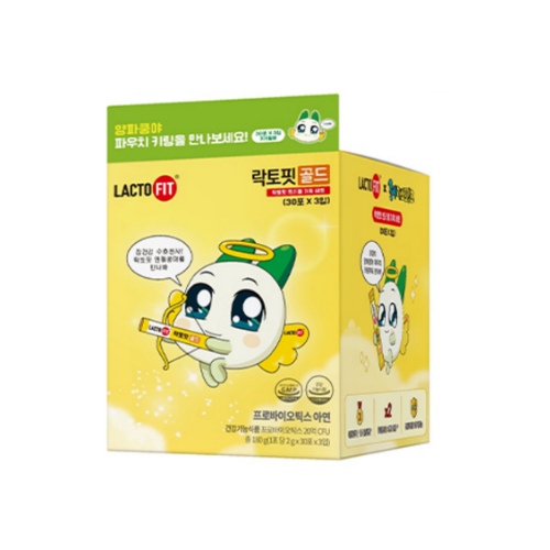 [Yangpakungya Collabo] LACTO-FIT Probiotics Gold 90 Sticks (+Pouch Keyring)